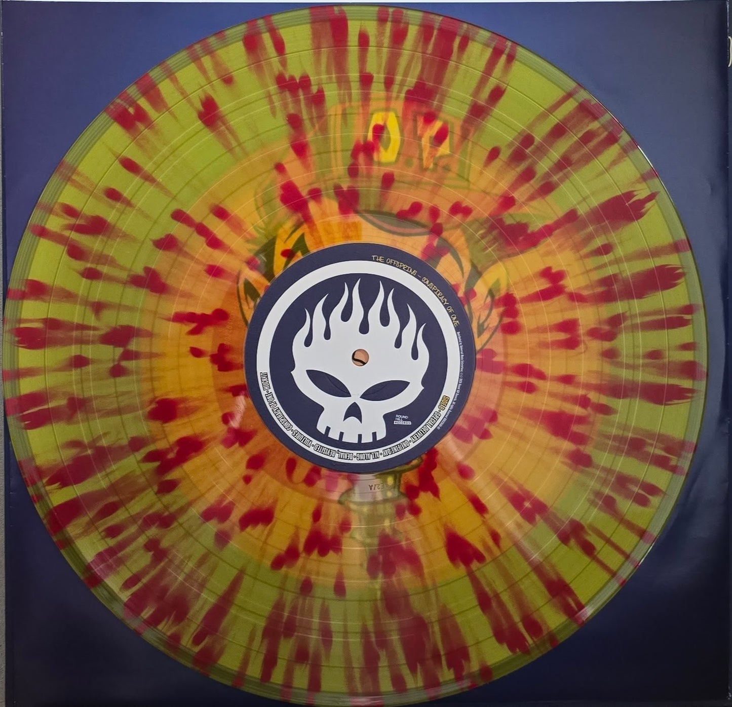 The Offspring – Conspiracy Of One Yellow Transparent With Red Splatter (20th Anniversary Edition)