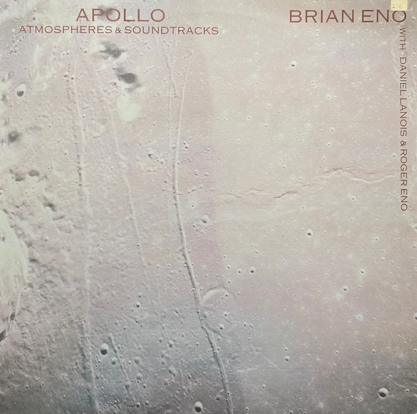 Brian Eno With Daniel Lanois & Roger Eno – Apollo - Atmospheres & Soundtracks