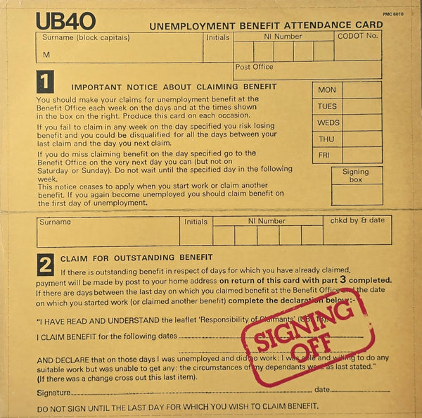 UB40 – Signing Off