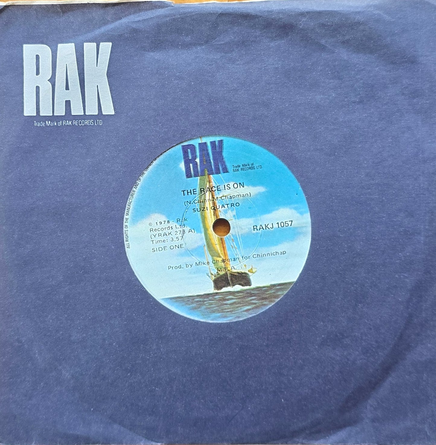 Suzi Quatro – The Race Is On (7" Single)
