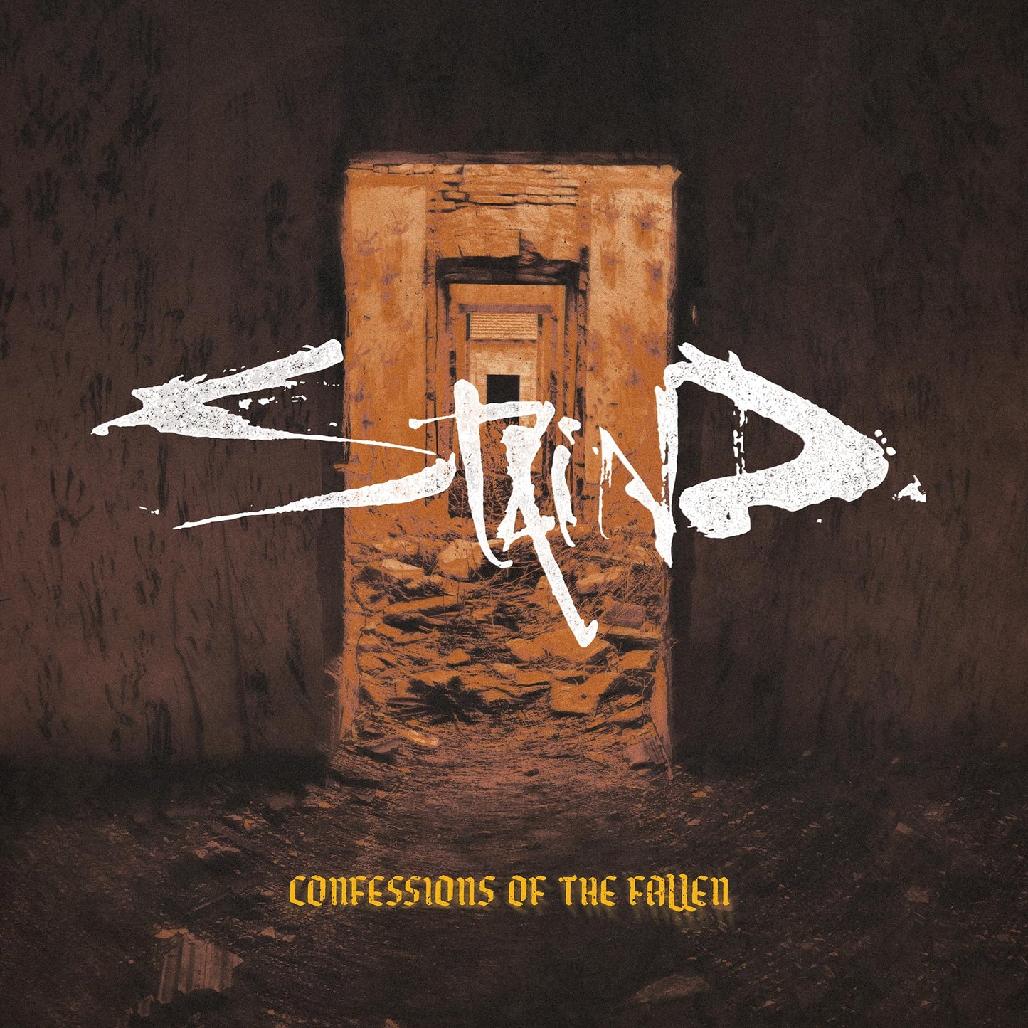 Staind – Confessions Of The Fallen (Orange w/ Black and White Splatter)