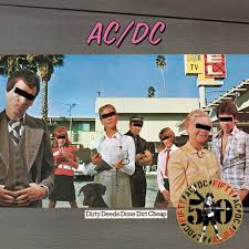 AC/DC - Gold Vinyl Record -  Dirty Deeds Done Cheap (50TH ANNIVERSARY)