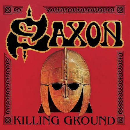Saxon – Killing Ground (Red And Silver Marbled)