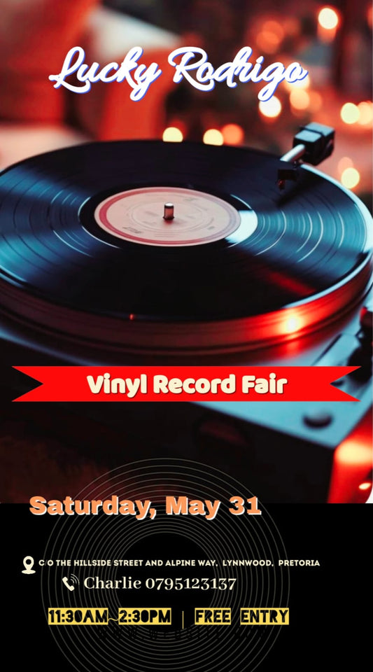Catch us at Lucky Rodrigo on Saturday 31 May