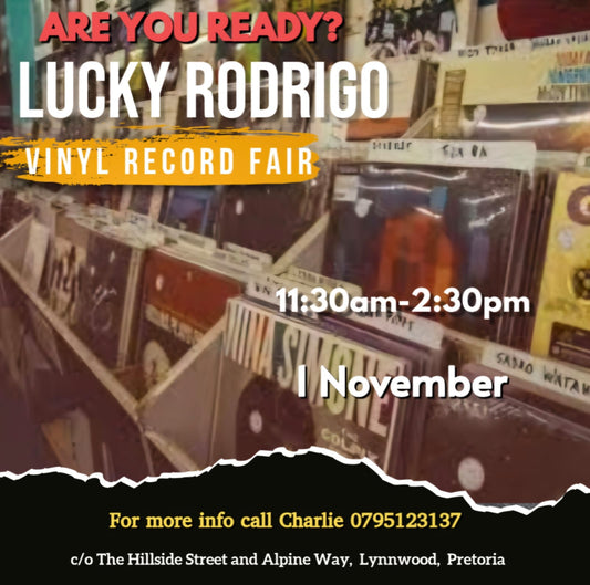 Lucky Rodrigo Vinyl Record Fair -  1 November