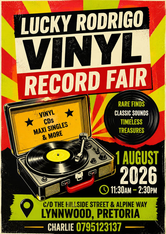 Dig, Discover, Play: Join Us at the Lucky Rodrigo Vinyl Record Fair!