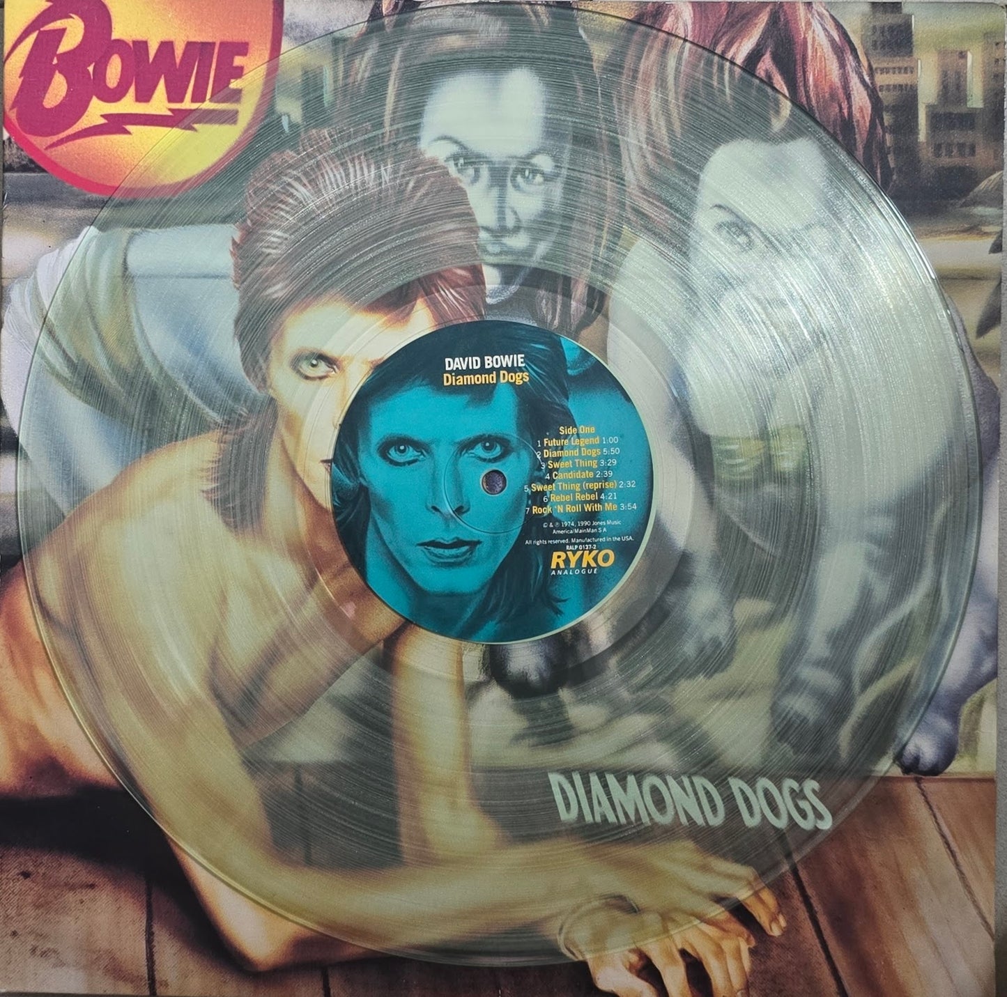 David Bowie – Diamond Dogs (Limited Edition Clear Vinyl Record)