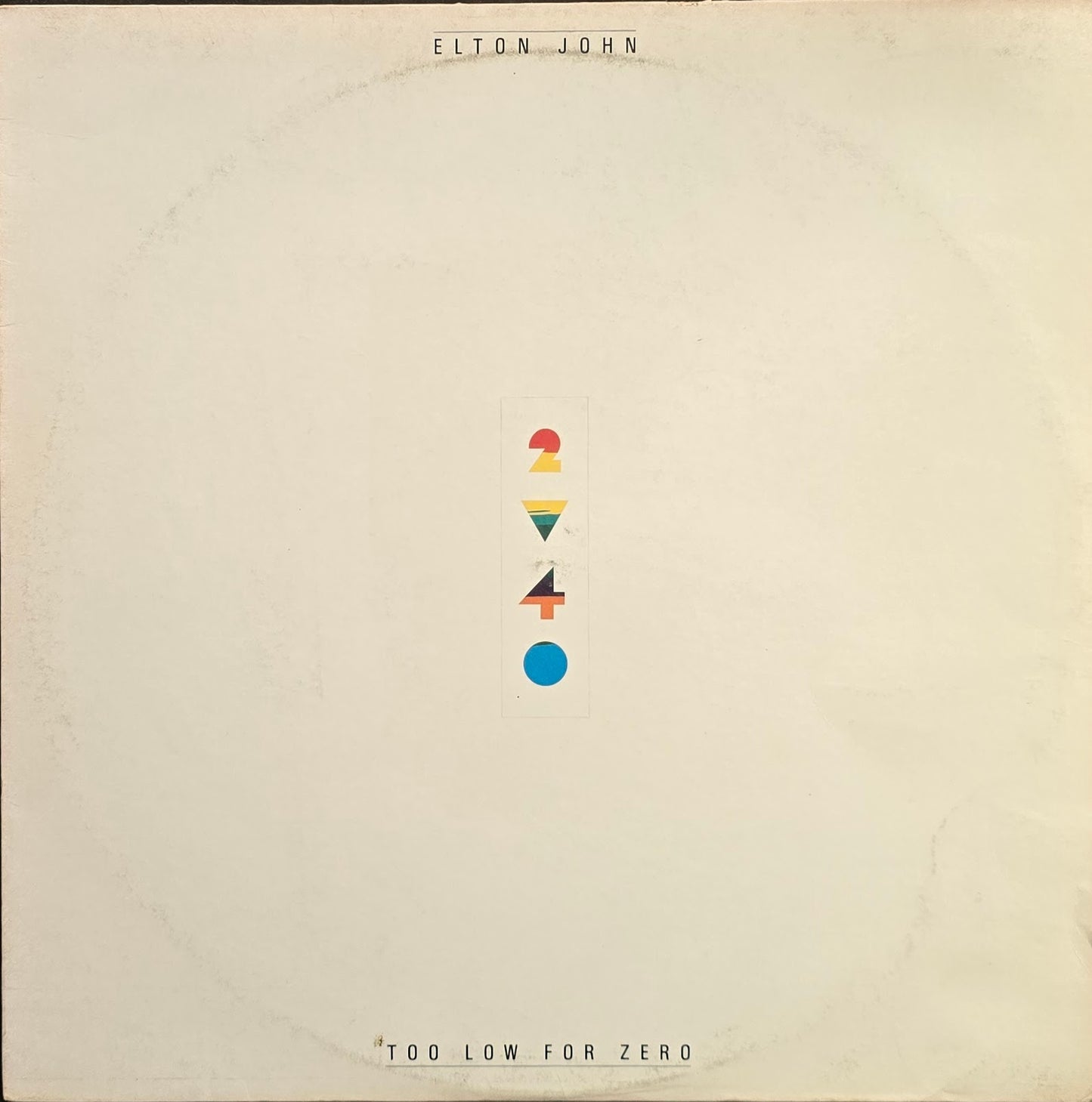 Elton John – Too Low For Zero