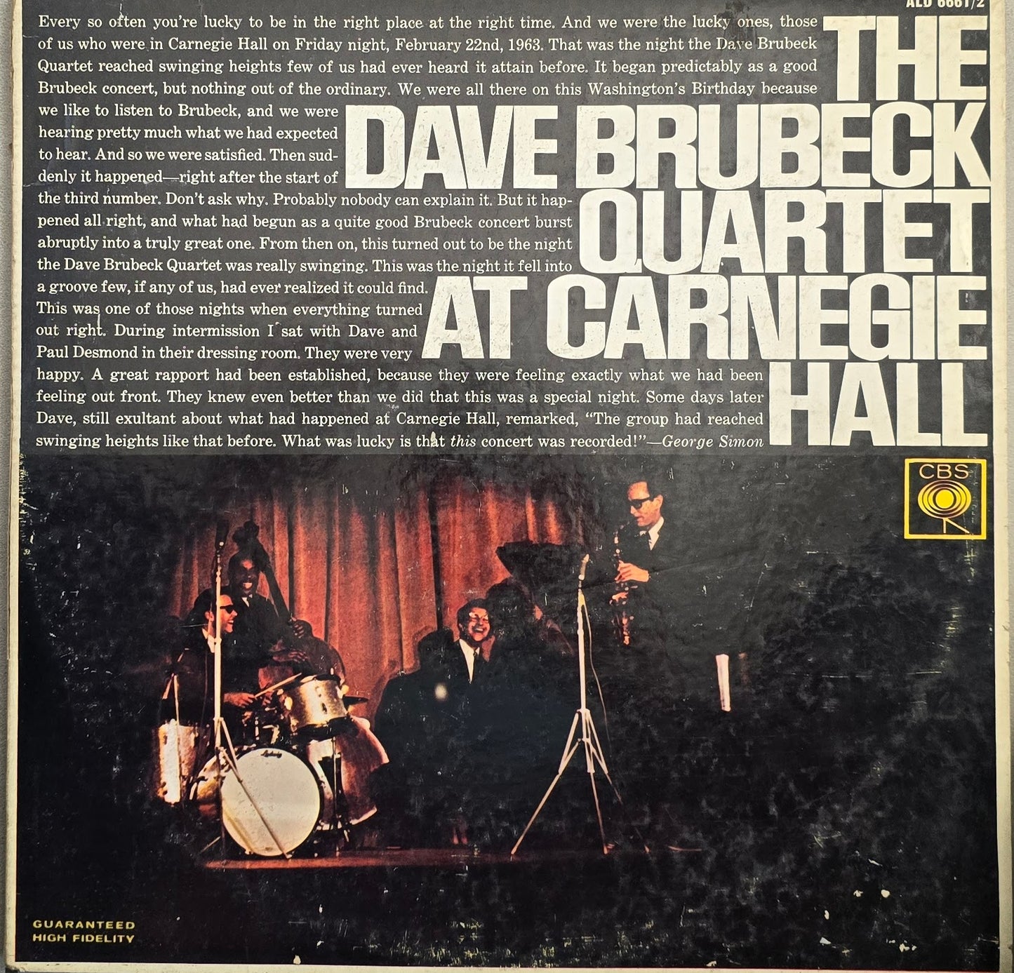 The Dave Brubeck Quartet – At Carnegie Hall