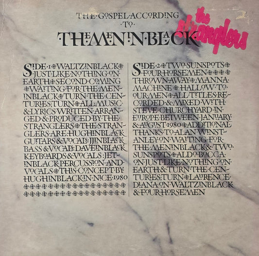 The Stranglers – The Gospel According To The Meninblack