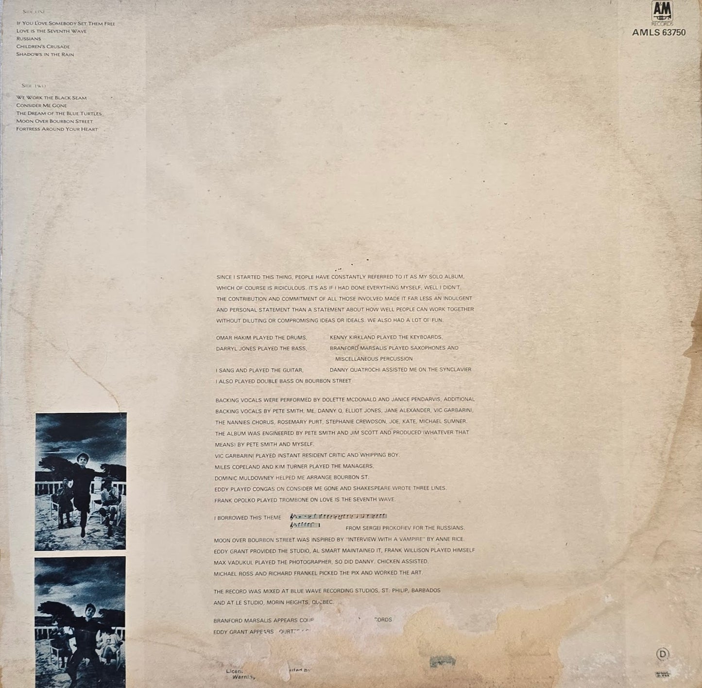 Sting – The Dream Of The Blue Turtles