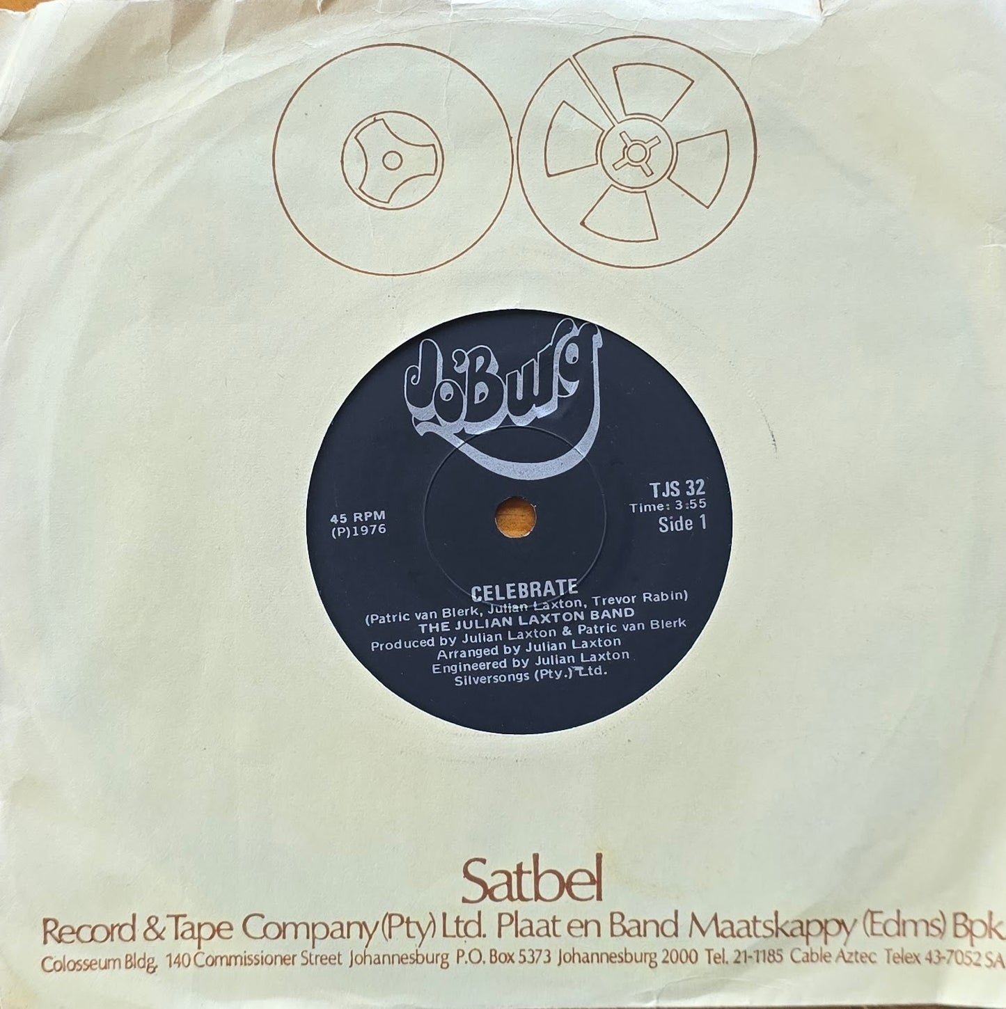 The Julian Laxton Band – Celebrate (7 Inch Single)