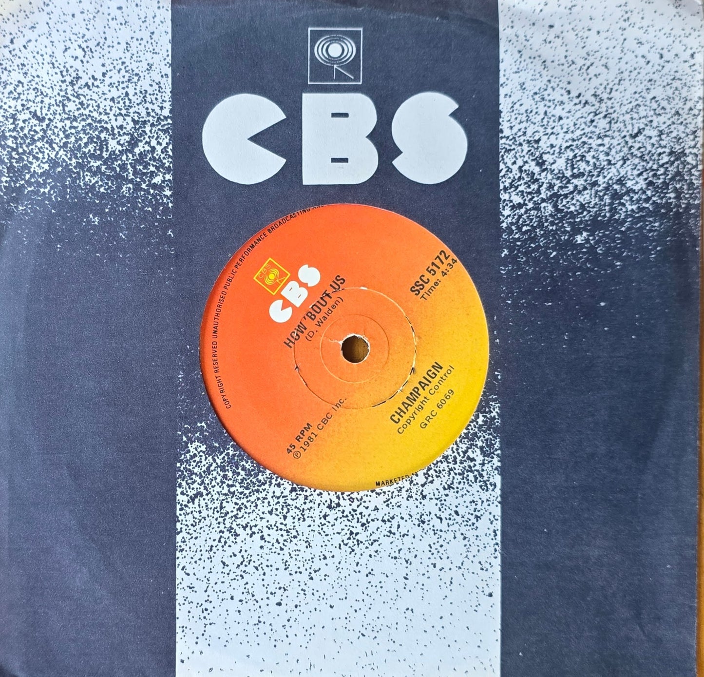 Champaign – How 'Bout Us (7" Single)