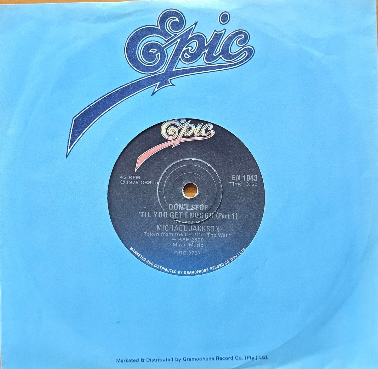 Michael Jackson – Don't Stop 'Til You Get Enough (7" Single)