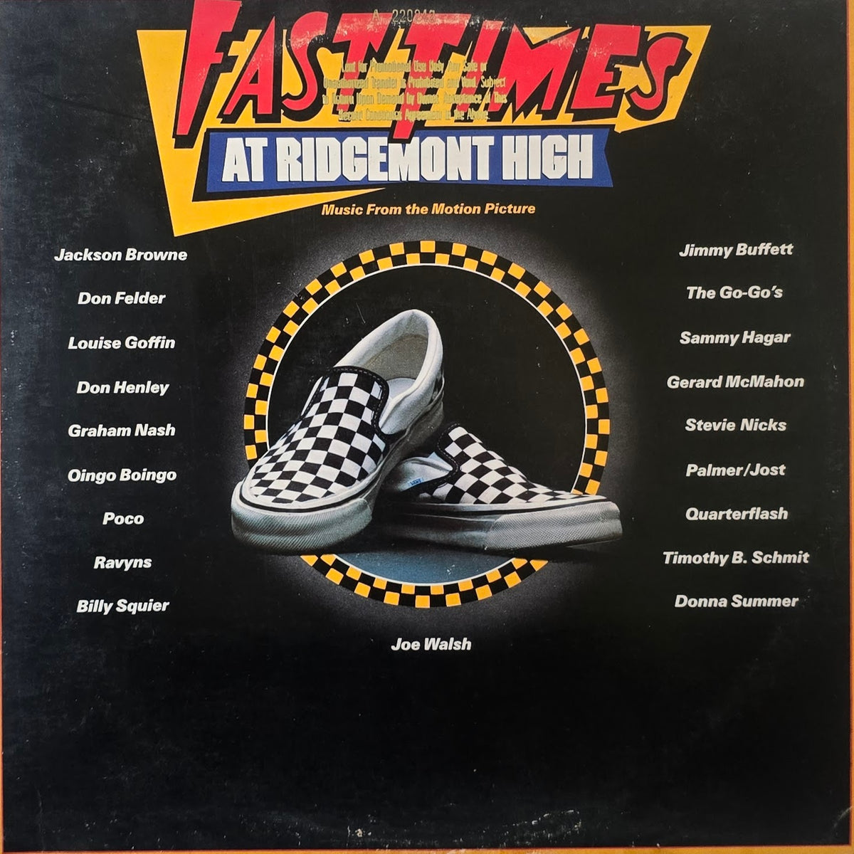 Various – Fast Times At Ridgemont High • Music From The Motion Picture