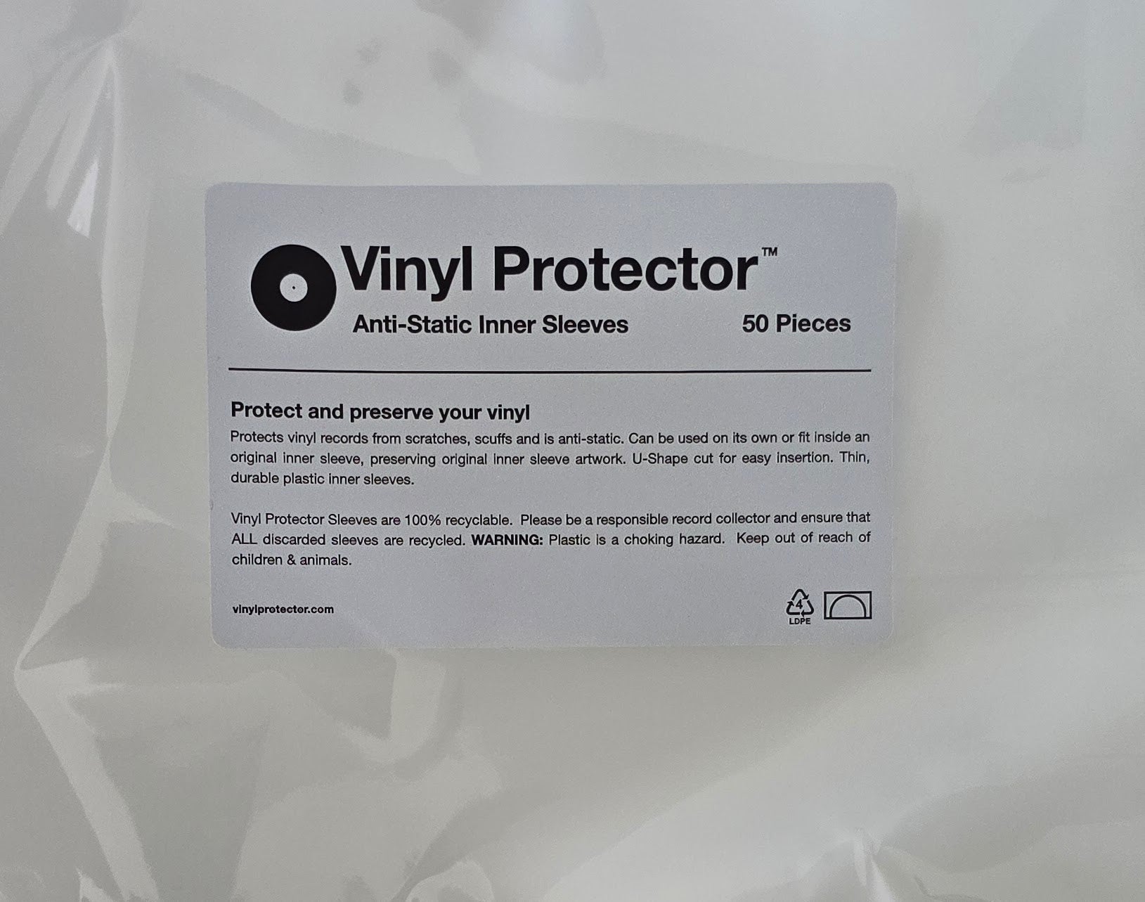 Vinyl Protector Anti-Static Inner Sleeves (Single) – Vinyl Legend