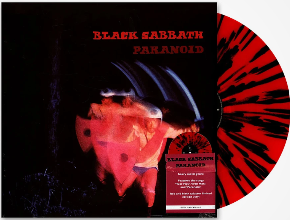 Black Sabbath – Paranoid (Red with black Splatter, Record Store Day)