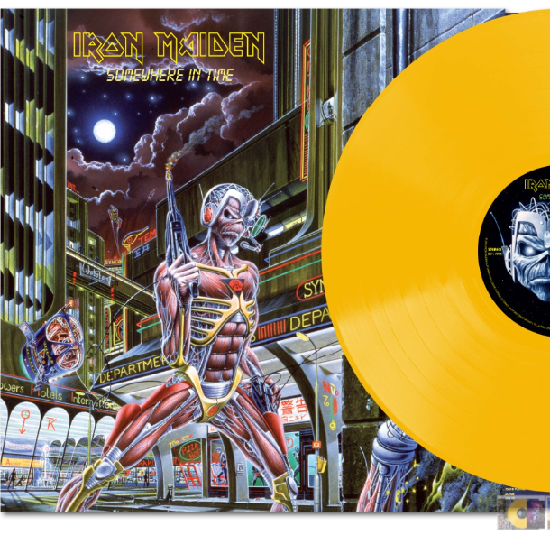 Iron Maiden -  Somewhere in Time Limited Yellow Vinyl with Tour Lenticular