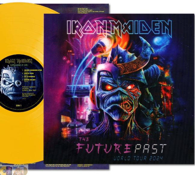 Iron Maiden -  Somewhere in Time Limited Yellow Vinyl with Tour Lenticular