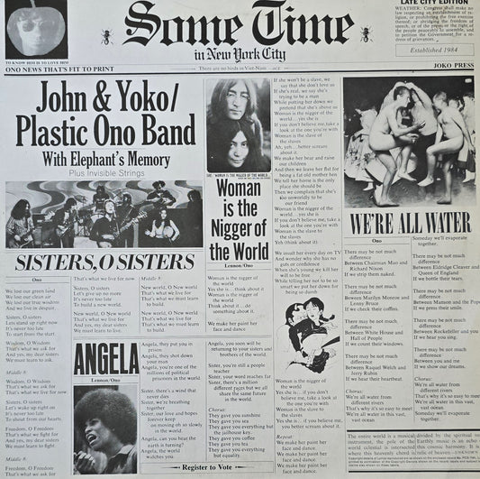 John & Yoko / Plastic Ono Band With Elephant's Memory And Invisible Strings – Some Time In New York City