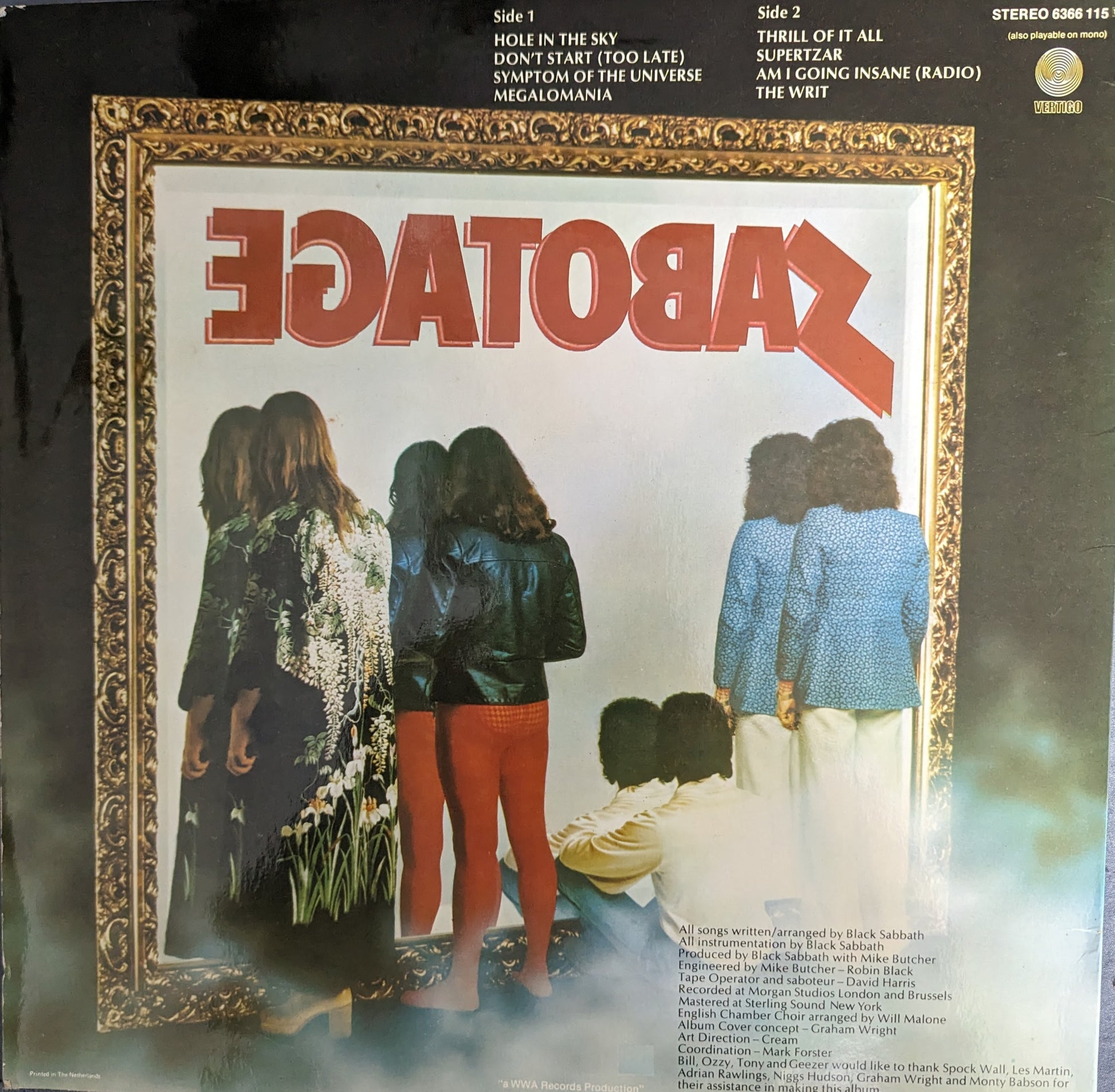 Black Sabbath - Sabotage – Vinyl Legend Black Sabbath - Sabotage – Vinyl Legend